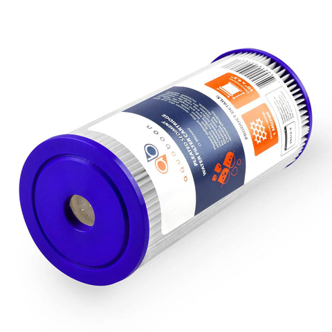One Micron Pleated Water Filter For Whole House Sediment Removal 10 By 4 Point Five Replacement Filter Fits FXHSC And R50 BBSA