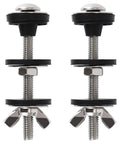 Premium Stainless Steel Toilet Seat Screws And Heavy Duty Bolts With Waterproof Rubber Gaskets For Universal Easy Install No Sweat Hardware Kits built tough for reliable bathroom repairs.