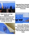 Seven Centimeter Thick Self Adhesive Egg Crate Acoustic Foam Panels Red soundproofing with flame retardant and adhesive properties.