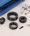 Four Piece Split Shaft Collar Set With 14mm Bore And 35mm Outer Diameter 12mm Thick Carbon Steel Black Oxide Lock Collar Clamp