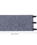 Top Shelf Outdoor AC Compressor Soundproofing Foam Wrap With Heavy Duty Straps and Self Adhesive Insulation Blanket, gray cover, 64cm x 28cm.
