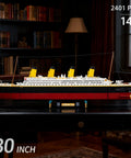 Beefy 30 Inch Ship Building Set With 2400 Plus Pieces Shipwreck Model Kit For Adults Ages 14 And Up Detailed Replica STEM Engineering Project Compatible With Major Brick Systems, 30-inch ship model
