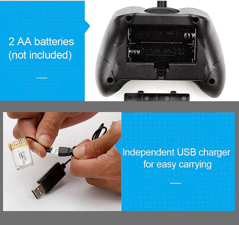 Beginner Friendly RC Plane With 2.4GHz 2 Channel Control, USB charger, battery compartment for EPP Foam Glider