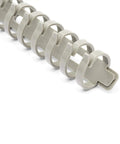 Flexible Cable Management Raceway Spine Vertebrae For Neat Cables, Three Quarters Inch Wide By One Half Inch High, 20 Inch Length, Nylon 66 Concealer