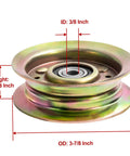 Flat Idler Pulley Replacement For Lawn Tractors And Mowers That Keeps Belts Spinning Smooth Fits Husqvarna, AYP, Craftsman, John Deere