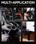 Using Extra Long Torx Hex Key Set T10 T50 With Color Coded Ball End on motorcycle, bike, car, and furniture applications
