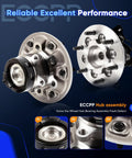 Replacement Wheel Bearing Hub Assembly 515109 Front Right 6 Lug with ABS Sensor visible from different angles