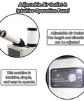 Adjustable air outlet on Heavy Duty Mobile Air Conditioner Brings The Cool With A Major 15400 BTU Punch for easy direction control.