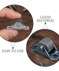 Image of Eight Piece Low Profile Rigid Rubber Caster Wheels Non Swivel Fixed Plate Casters With Silent Rolling and Floor Saving Design for Heavy Furniture.