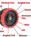 10 Pattern Rotatable Nozzle With 39 To 56 Inch Telescoping Extension Adjustable 180 Degree Nozzle Dial