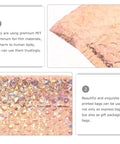 20 Pack Air Cushion Mailers 15x13cm self sealing padded shipping bags for clothes, rose gold aluminum foil material close-up view.