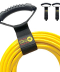 Wrap-It Storage Straps 17-Inch 2-Pack Heavy-Duty Hook And Loop Cord Carrier with handle and yellow hose