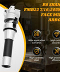 R8 shank face mill arbor with 7/16-20UNF, 50mm shell cutter, 10 APMT1604 carbide inserts and T15 wrench