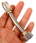 Hand holding High Temp Portable Steam Sprayer Nozzle Replacement For High Pressure Cleaners Short Lance Attachment