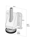 Game Changing Rock Solid Heavy Duty Floor Levelers 8 Pack Complete Tool Kit with adjustable leveling foot dimensions