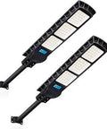 Hot 300W Solar Street Light With Dusk To Dawn Sensor And Motion Detection Waterproof LED Flood Light 2 Pack