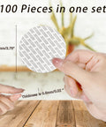 70 mm round foam lid liner for jar sealer; pressure-sensitive, heat-resistant tamper gasket, 100 pieces.