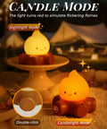 Chibi Campfire Night Light With White Noise Portable Rechargeable Cozy Camping Glow For Kids Rooms Sleep Aid Night Light