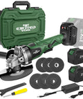 Cordless 20V 5 Inch Angle Grinder With Brushless Motor, Beast Power, Includes 2X 4.5Ah Batteries, Adjustable Handle, Polishing