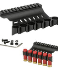 Shotgun Shell Holder Side Saddle For Universal 12 Gauge Carriers, Low Profile Aluminum Ammo Rack With No Drill Mount accessories
