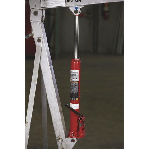 Heavy Duty 8 Ton Long Ram Hydraulic Floor Jack With Rapid Double Piston Pump For Smooth Car Raising Features Clevis Base Rig Ready Steel Workhorse Rust Tough Coat Garage Boss Must Have