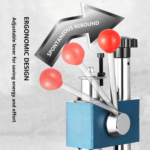 Bad Workhorse Manual Arbor Press Rock Solid 1100 Lb Capacity lever with ergonomic design for easy metal bending and stamping.