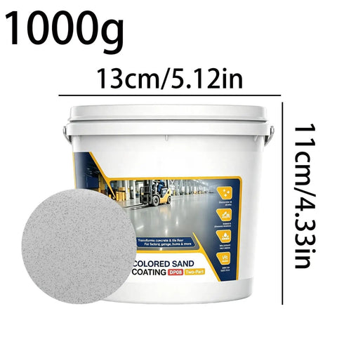 Epic High Gloss Colored Epoxy Garage Floor Paint Kit With Durable Concrete Sealer For Marble Texture Finish in 1000g container.