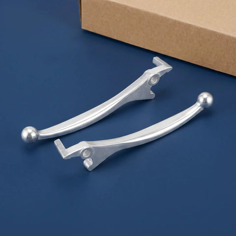Super Cool Lurrose 2 Pack Electric Scooter Brake Levers Swap The Old Left And Right Disc Brake Handles For Universal Fitment On Your Mountain Bike Or Kick Scooter With Easy Install And Sleek Silver Finish, silver aluminum lever pair
