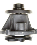 Front view of Premium Engine Water Pump Replacement for cars and trucks OE exact fit, beefed up performance with leak tested seals
