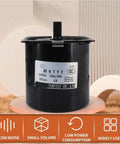 60W 220V AC Permanent Magnet Synchronous Motor With Low Speed Gearbox CW CCW Ready Stable Torque For DIY Projects