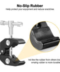 DIY Friendly Pro Grade Heavy Duty Soldering Stand With 360 Degree Rotating Clamp non-slip rubber detail