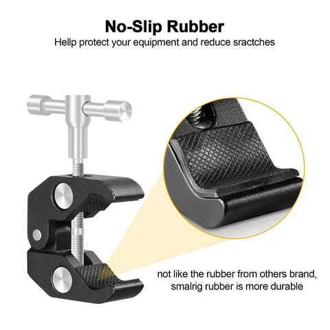 DIY Friendly Pro Grade Heavy Duty Soldering Stand With 360 Degree Rotating Clamp non-slip rubber detail