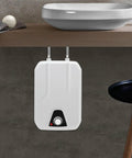 Wall Mounted Electric Mini Tank Water Heater 1.59 Gallon 1500 Watt 110 Volt with adjustable thermostat under sink