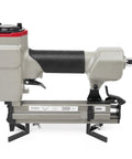 Pneumatic Picture Frame Nailer One Quarter Inch to Five Eighths Inch V Nailer for Wood Frames, ergonomic design side view