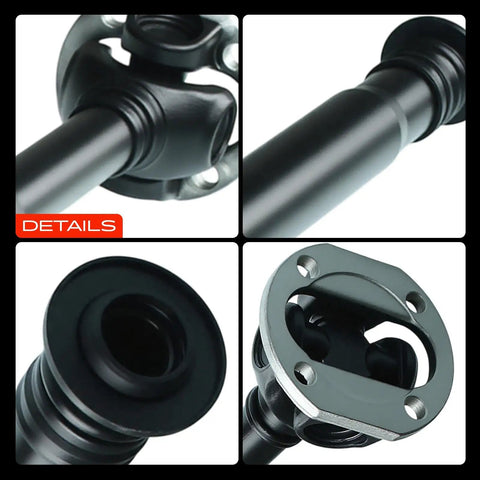 Mercedes-Benz Front Driveshaft Propeller Shaft Assembly close-up of steel construction and spline details for AWD models C230 C350 E Class.