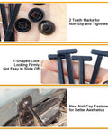 Heavy Duty Nylon Cable Tie Buckle Kit With Pin And Button, UV Resistant Black Zip Ties for non-slip and tightness in car repairs.