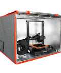 Dual Placement Resin 3D Printer Enclosure Tent with Adjustable Ventilation Exhaust Fan Kit for Resin Printers, front view