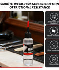 Two Pack Hair Clipper Oil Lubricant For Clippers And Trimmers, Smooth Glide Formula bottle on barber station