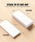 Gotta Love These Twenty Two Piece Eva Foam Headboard Stoppers and White Wall Pads showing 10 thick and 12 thin pads for gap fitting.
