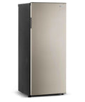 10 Cu Ft Upright Convertible Fridge Freezer With Reversible Door Removable Glass Shelves Adjustable Controls Platinum Finish