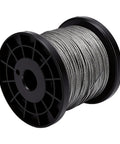 Spool of 1.5mm 304 Stainless Wire Rope 100m Kit With 100 Aluminum Crimping Sleeves For Outdoor Hanging And Garage Setup Rustproof Aircraft Cable