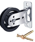 Wall Mounted Cable Pulley System With 180 Degree Rotation, Silent Gym Pulleys, Beefy Swivel LAT Pulley Blocks For Home Gym