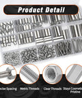 Rock Solid M3 Hex Standoff Spacer Screws And Nuts 270 Pcs Stainless Steel Hardware Kit For PCB And Circuit Boards, detailed layout with diverse parts.