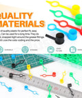 Colorful grease fitting caps in red, yellow, blue, green, black from 250Pcs Five Color Pro Grade Grease Fitting Cap Kit For Auto Cars And Motorcycles Zerk Fitting Covers Dust Caps Brake Bleeder Screws With Keeper Red Yellow Blue Green Black displayed with size measurements and material description.