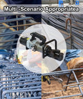 Heavy-Duty Electric Hydraulic Rebar Bending Machine 1200W Pure Copper Motor Straightener For Construction Site with steel rods.