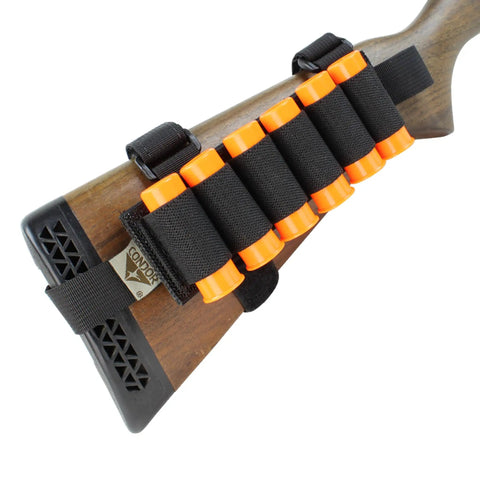 Tsrs Buttstock Shell Platform Black For AR Rifles Durable Lightweight Tactical Accessory With Abrasion Resistant Finish on rifle