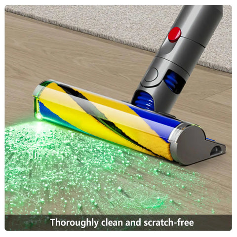 Replacement Soft Roller Brush For Slim Vacuum Cleaners Like Gen5 V15s Detect Slim V15 Slim V12 Slim And V8 Slim in action on floor