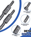 Heavy Duty Raw Steel Trailer Ramp Door Hinges 6 Pack 1 Inch By 10 Inch, featuring rust-proof surface and grease fitting.
