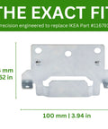 Heavy Duty Replacement Mounting Plates Hella Durable Steel For Bed Frame Hardware Compatible With Ikea Part 116791, precise fit dimensions.