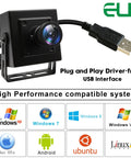 16MP USB Webcam With 4K Resolution For Desktop And Laptop, Ultra Wide 118 Degree Field Of View, IMX298 Sensor, Plug And Play Camera